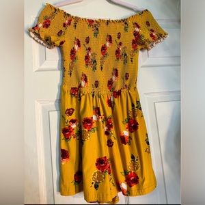 Yellow floral romper